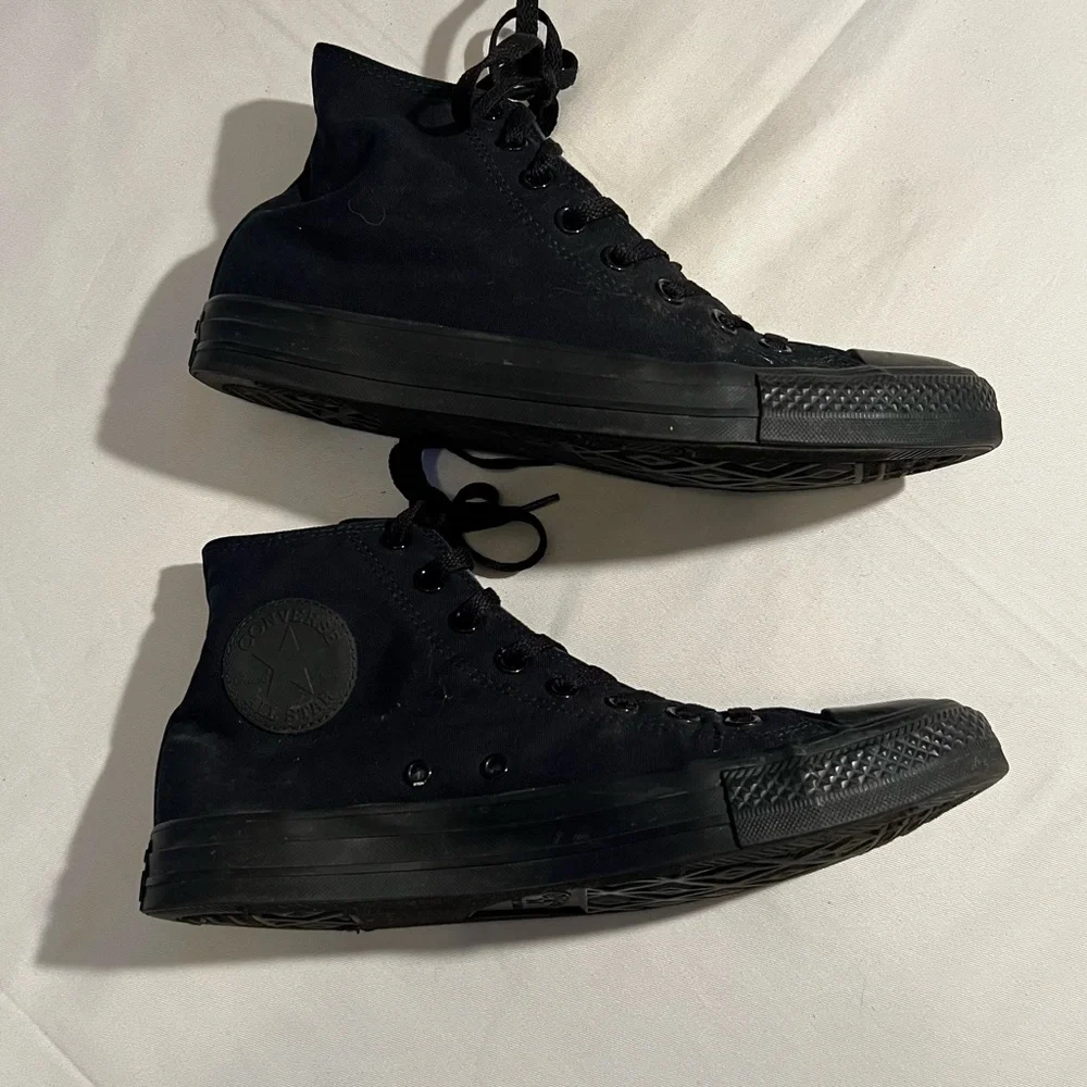 Black Converse High Top Sneakers - Picture 7 of 14